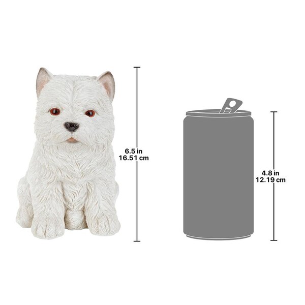 Design Toscano Westie Puppy Partner Collectible Dog Statue - JQ11207