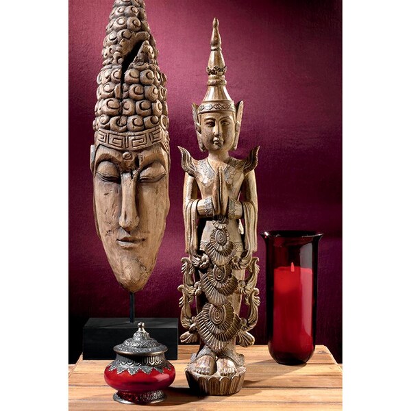Design Toscano Standing Thai Teppanom Mythological Angel Statue - AL60293