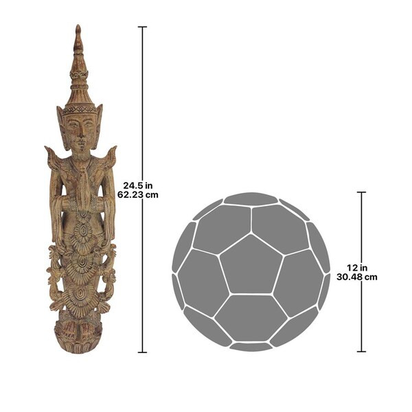 Design Toscano Standing Thai Teppanom Mythological Angel Statue - AL60293