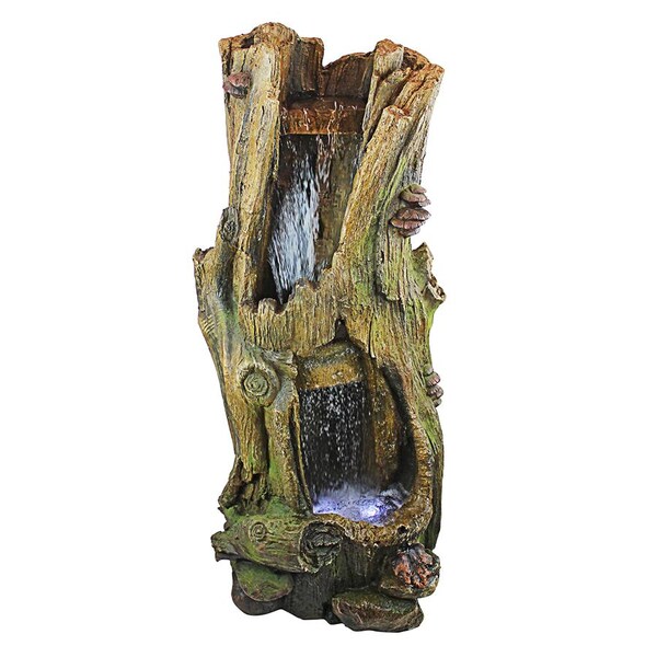 Design Toscano Hawksbill Gulch Cascading Illuminated Garden Fountain - QN1629
