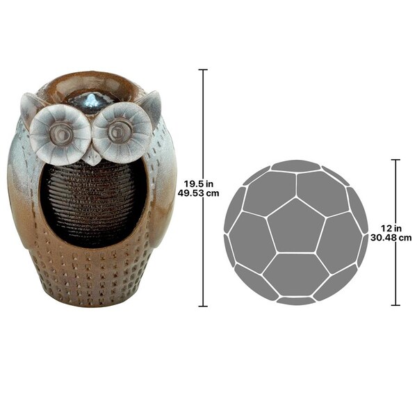Design Toscano Professor Owl Cascading Garden Fountain - SH382534