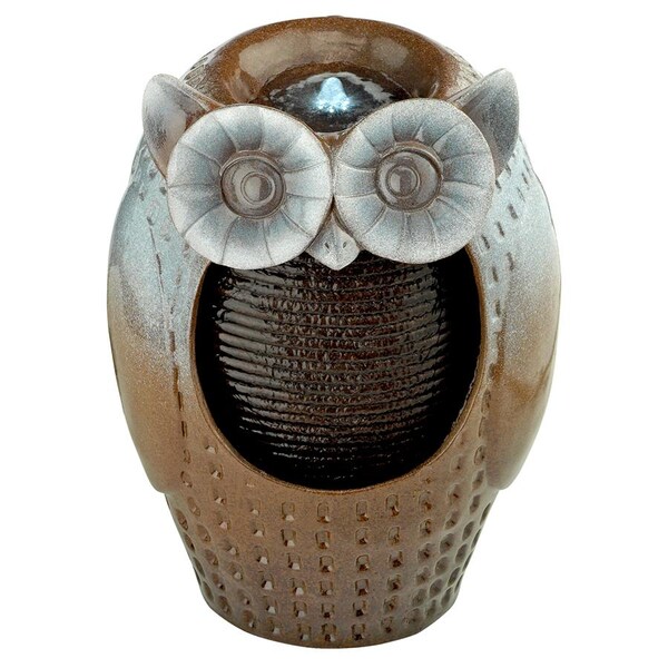 Design Toscano Professor Owl Cascading Garden Fountain - SH382534