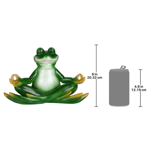 Design Toscano Strike a Pose Zen Yoga Frog Statues: Set of Two - QM913096
