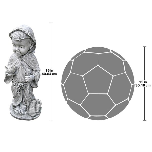 Design Toscano Baby Saint Francis Sculpture: Small - QM13002