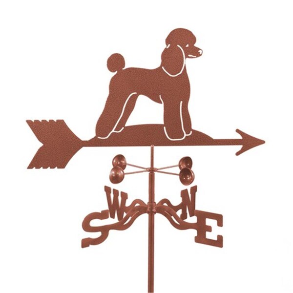 Ez Vane EZ Vane EZ1415-4S Poodle Dog Weathervane with Four Sided Mount - EZ1415-4S