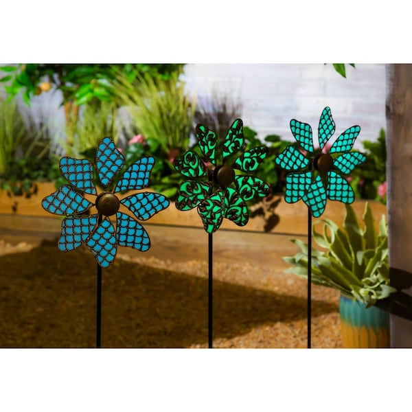 Meadowcreek Meadow Creek Multicolored Metal 33 in. H Outdoor Garden Stake - ZAC47M2178