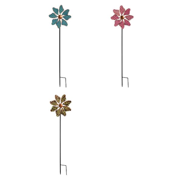 Meadowcreek Meadow Creek Multicolored Metal 33 in. H Outdoor Garden Stake - ZAC47M2178