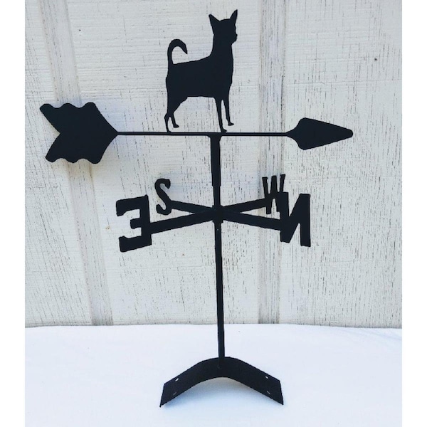The Lazy Scroll Chihuahua Roof Mount Weathervane - TH330991