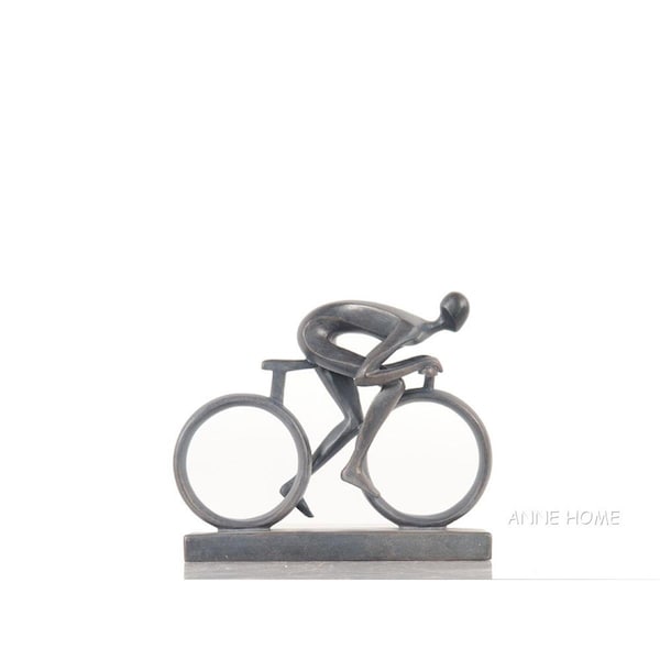 Old Modern Handicrafts 2 Lbs Cyclist Statue - AT019