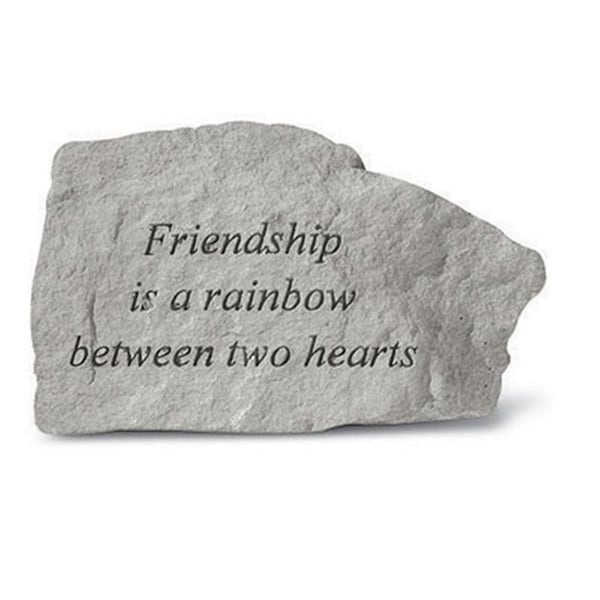 Kay Berry Friendship Is A Rainbow Between Two Hearts - Garden Accent - 5.5 Inches x 3.25 Inches - KA313543