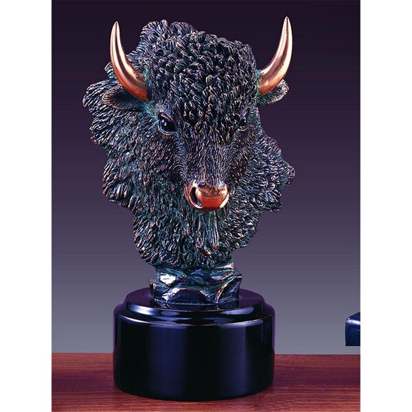 Dwellingdesigns Western Buffalo Head Sculpture - 6 x 10 in. - DW3083333