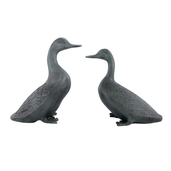 Grandoldgarden Lucky Duckies Garden Pair Statues - GR2488214