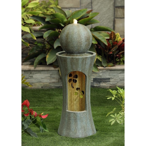 Jeco Ball Fountain with LED Light - FCL177