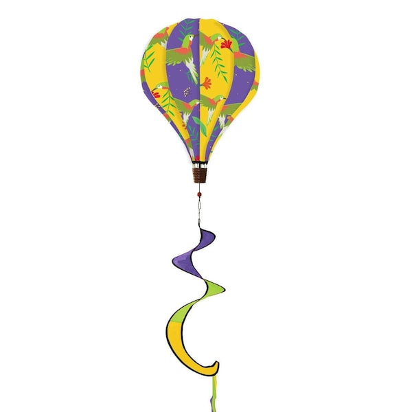 Briarwood Lane 54 in. Hummingbirds Deluxe Hot Air Balloon Wind Twister - BLW00043