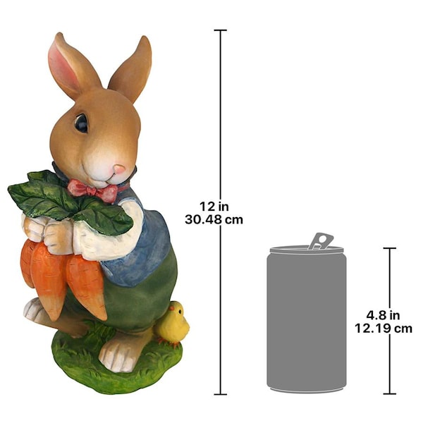 Design Toscano Bunny Hop Lane Mother and Father Rabbit Statues: Father - QM226181