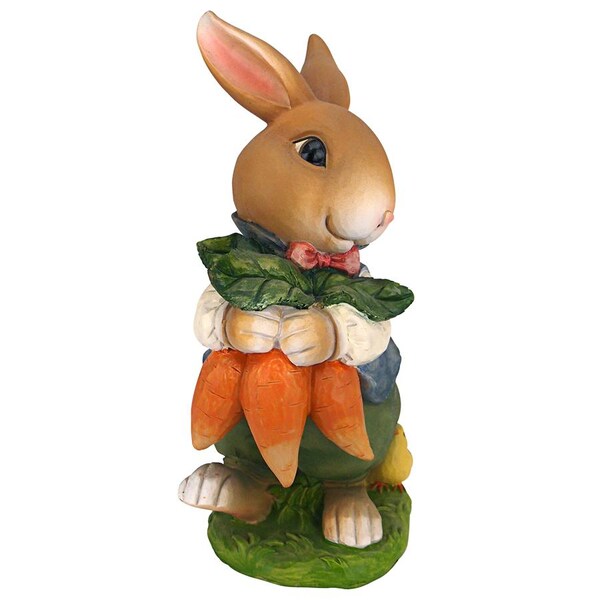Design Toscano Bunny Hop Lane Mother and Father Rabbit Statues: Father - QM226181