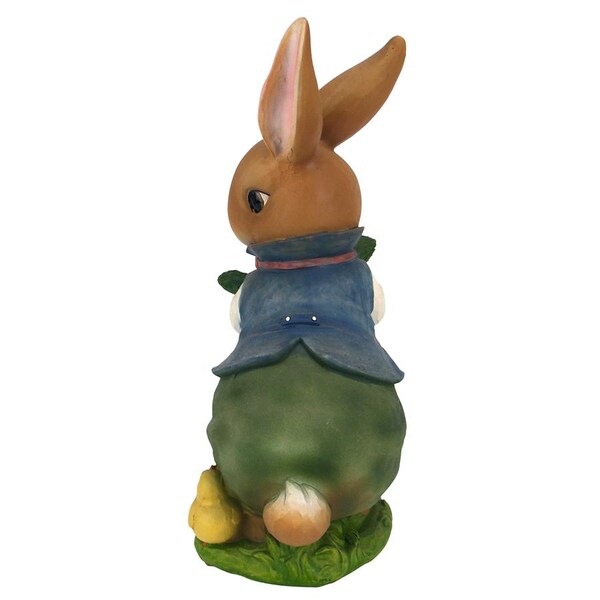 Design Toscano Bunny Hop Lane Mother and Father Rabbit Statues: Father - QM226181