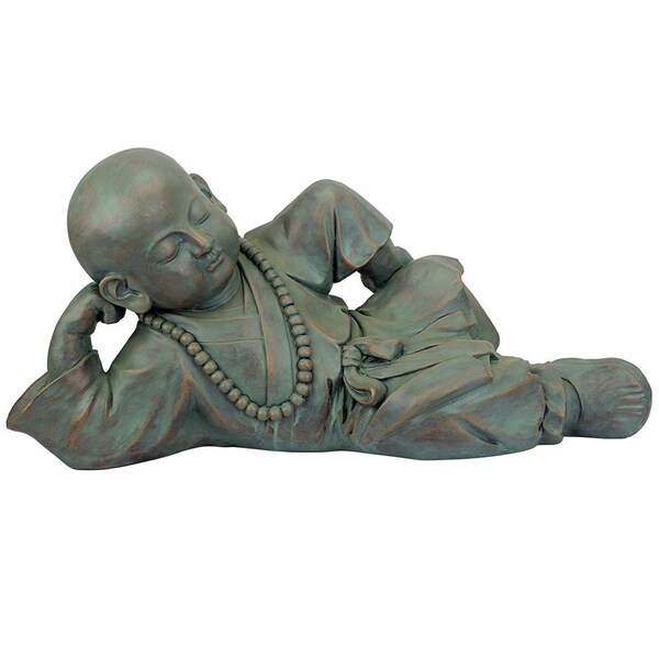 Design Toscano Resting Serene Baby Buddha Garden Statue - EU22736