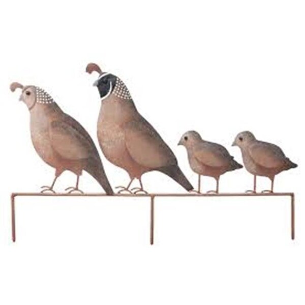 Regal Art & Gift Regal Art & Gift REGAL05339 Quail Family Yard Art - REGAL05339