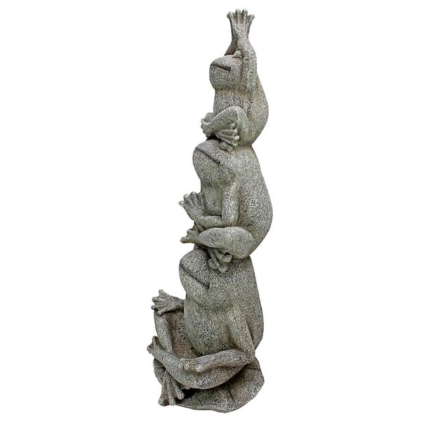 Design Toscano Tower of Frog Power Garden Statue - HF308971
