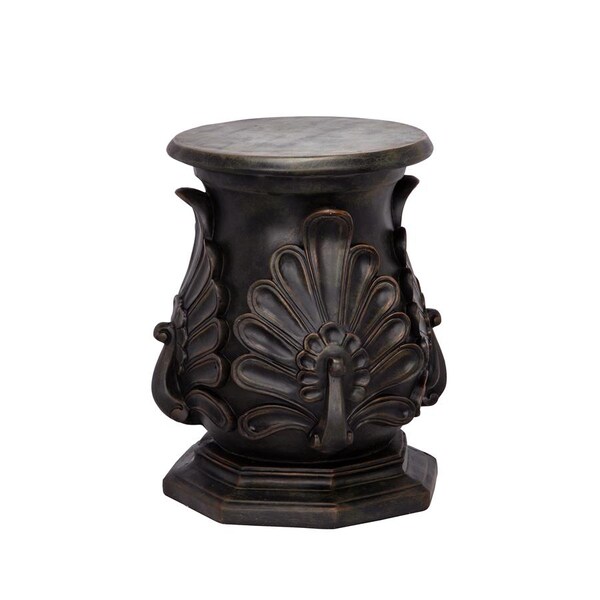 Design Toscano Classic Peacock Statuary Pedestal: Green Bronze - KY66121