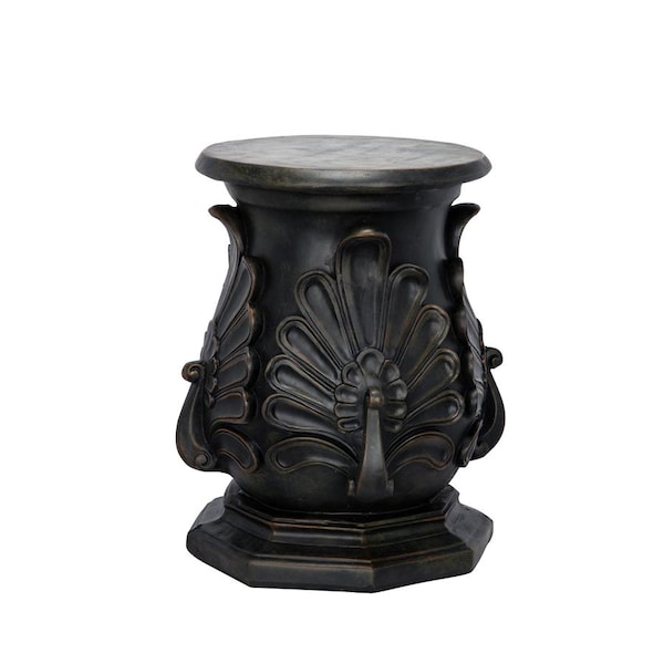 Design Toscano Classic Peacock Statuary Pedestal: Green Bronze - KY66121