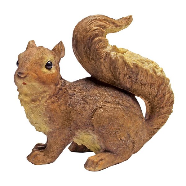 Design Toscano Scamper and Chomper, the Woodland Squirrel Statues: Scamper - QM188732
