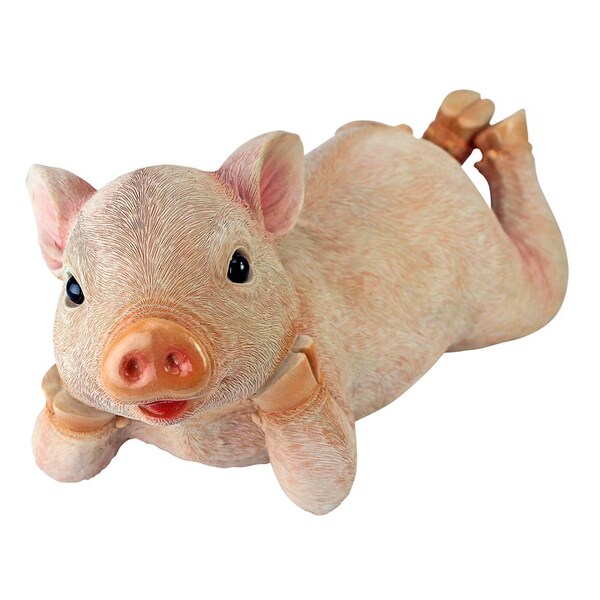 Design Toscano Vogue the Lounging Pig Statue - QM2764670