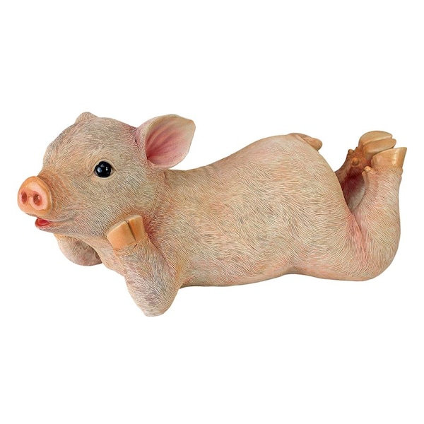 Design Toscano Vogue the Lounging Pig Statue - QM2764670