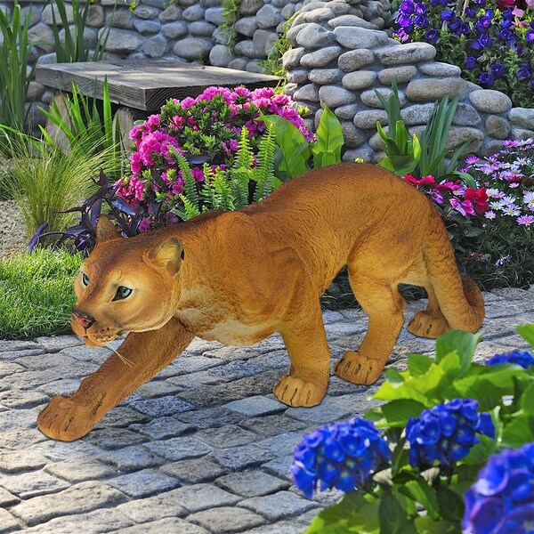 Design Toscano Prowling American Mountain Cougar Statue - JQ5745