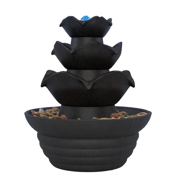 Pure Garden LED Tabletop Indoor Water Fountain - 50-140