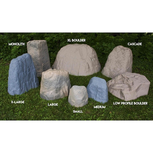 Emsco Group Landscape Rock, Natural Sandstone Appearance, Large Medium Small, 3PK - 2180