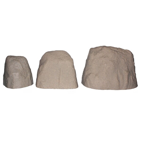Emsco Group Landscape Rock, Natural Sandstone Appearance, Large Medium Small, 3PK - 2180