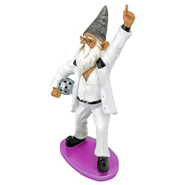 Design Toscano Disco Tony, Gnome Fever Statue - QM15010