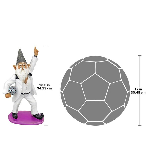 Design Toscano Disco Tony, Gnome Fever Statue - QM15010