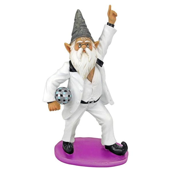 Design Toscano Disco Tony, Gnome Fever Statue - QM15010