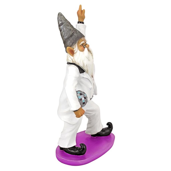 Design Toscano Disco Tony, Gnome Fever Statue - QM15010