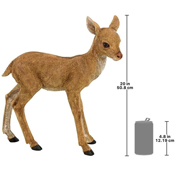 Design Toscano Foraging Fawn Baby Deer Garden Statue - JQ6097