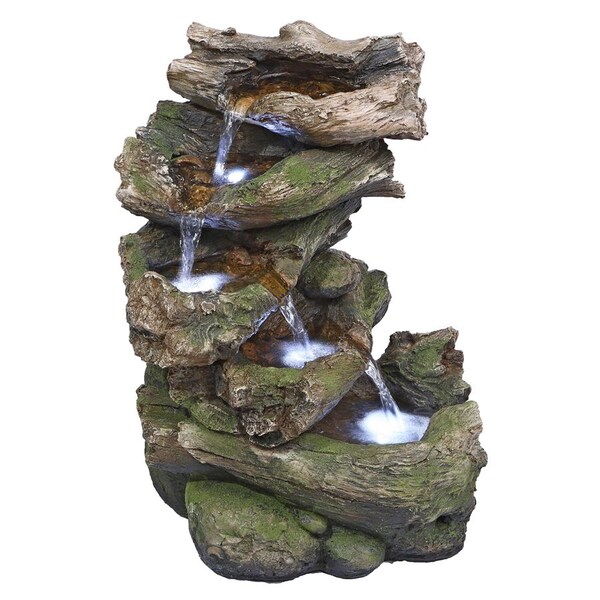 Design Toscano Mesquite Falls Illuminated Garden Fountain - QN164053
