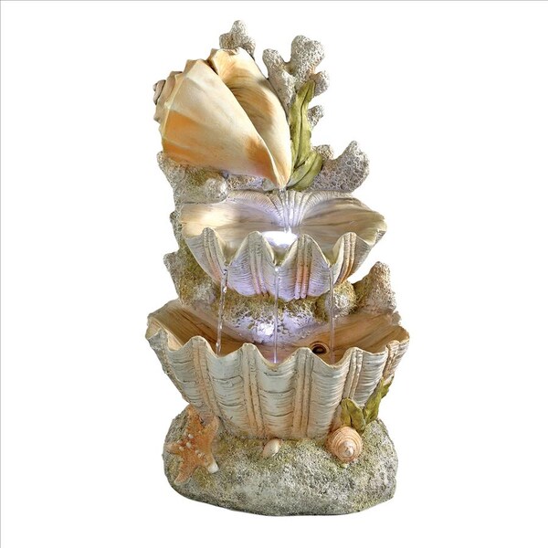 Design Toscano Ocean's Bounty Cascading Shell Garden Fountain - SS12719