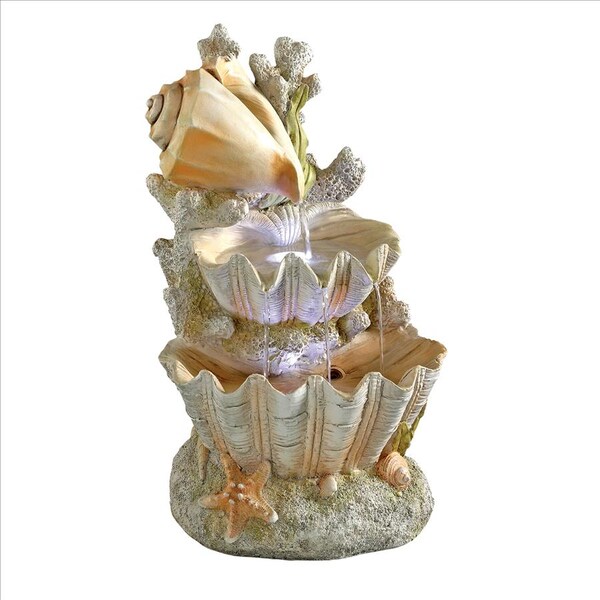Design Toscano Ocean's Bounty Cascading Shell Garden Fountain - SS12719
