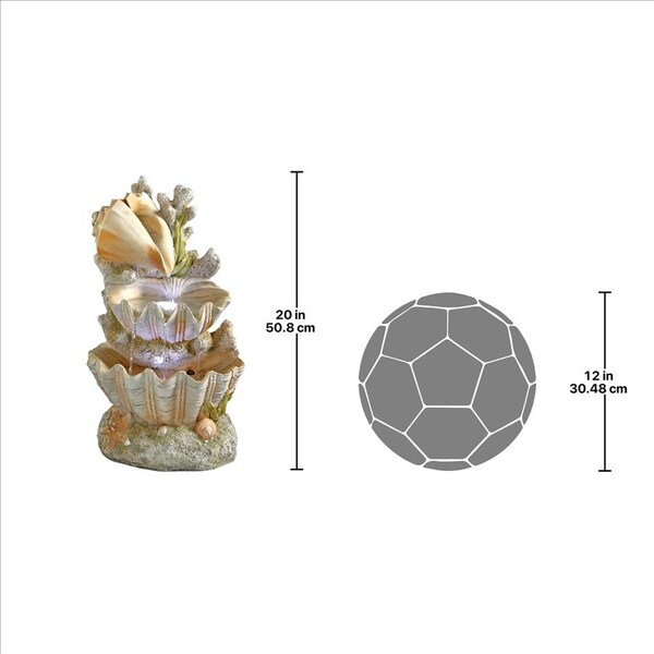 Design Toscano Ocean's Bounty Cascading Shell Garden Fountain - SS12719