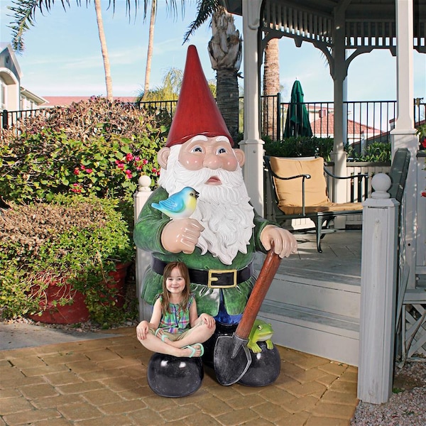 Design Toscano Gottfried the Giant's Bigger Brother Garden Gnome Statue - NE160221