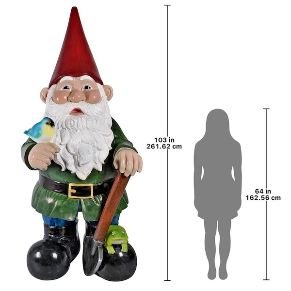 Design Toscano Gottfried the Giant's Bigger Brother Garden Gnome Statue - NE160221