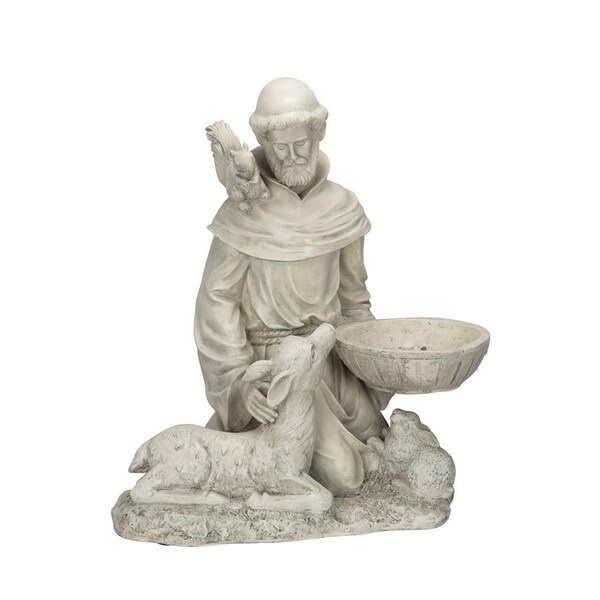 Design Toscano St. Francis Feeds the Animals Garden Statue - EU40076