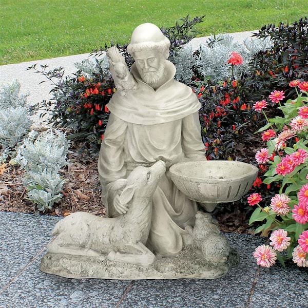 Design Toscano St. Francis Feeds the Animals Garden Statue - EU40076