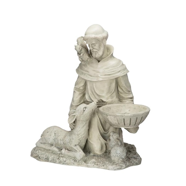 Design Toscano St. Francis Feeds the Animals Garden Statue - EU40076