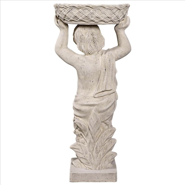 Design Toscano Young Bacchus with Basket Planter Garden Statue: Bacchus Left - NE2101295