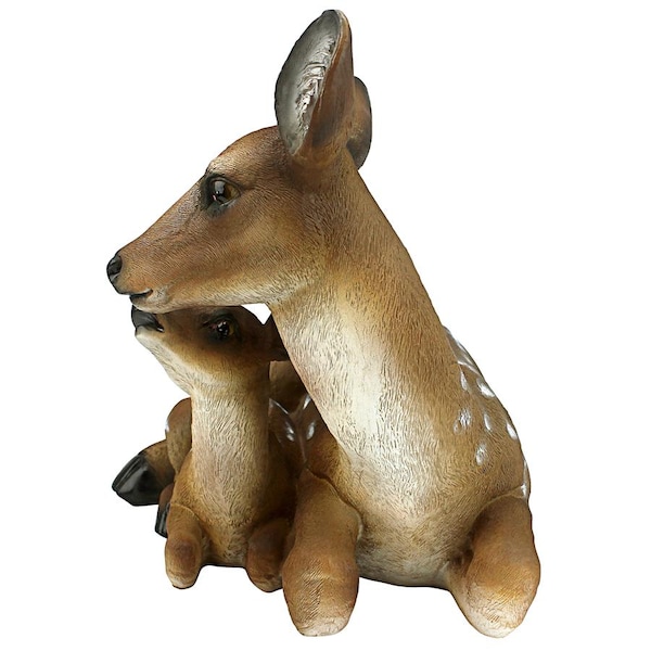 Design Toscano Mothers Love, Doe and Fawn Sculpture - QL55949