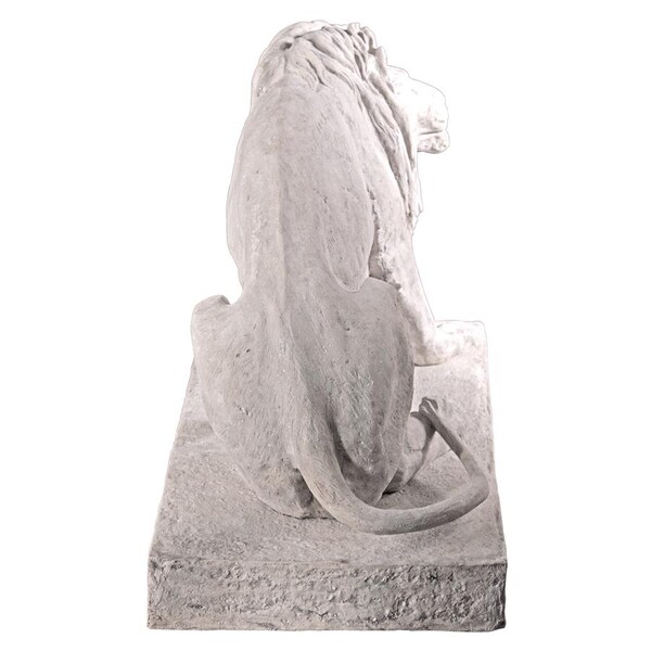 Design Toscano Kingsbury Garden Giant Lion Sentinel Statue: Looking Left - NE203071
